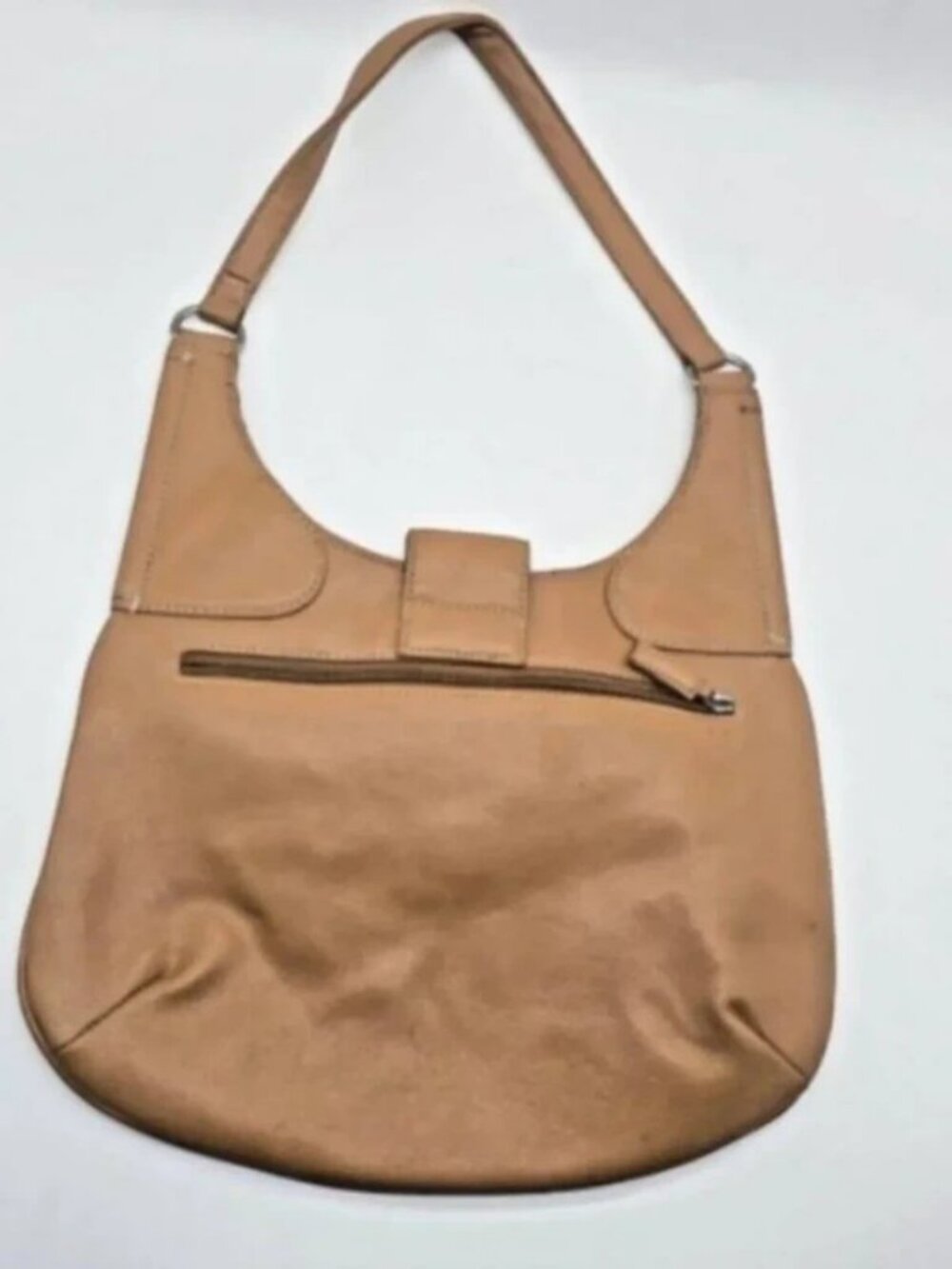 Vintage Guess Y2K Hobo Shoulder Bag Camel Ring Hardware